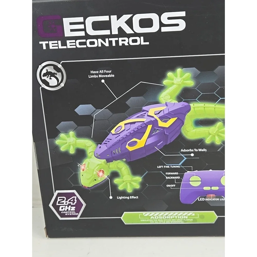 Geckos Telecontrol Wall Climbing Gecko With RC New Sealed